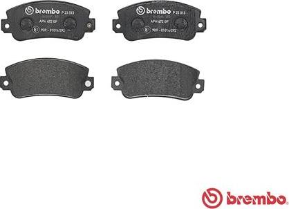 Brembo P 23 013 - Bremsbelagsatz, Scheibenbremse alexcarstop-ersatzteile.com