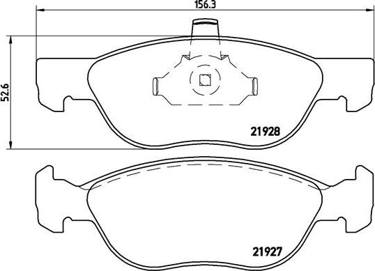 Brembo P 23 081 - Bremsbelagsatz, Scheibenbremse alexcarstop-ersatzteile.com