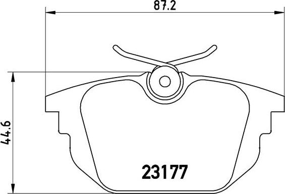 Brembo P 23 026 - Bremsbelagsatz, Scheibenbremse alexcarstop-ersatzteile.com