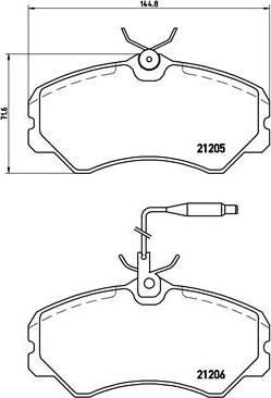 Brembo P 23 023 - Bremsbelagsatz, Scheibenbremse alexcarstop-ersatzteile.com