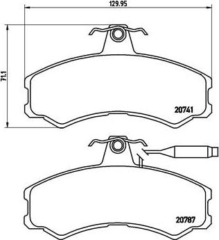 Brembo P 23 022 - Bremsbelagsatz, Scheibenbremse alexcarstop-ersatzteile.com