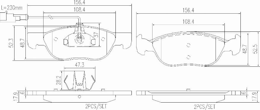 Brembo P23071N - Bremsbelagsatz, Scheibenbremse alexcarstop-ersatzteile.com