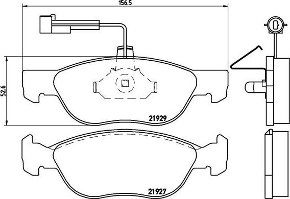 Brembo P 23 071 - Bremsbelagsatz, Scheibenbremse alexcarstop-ersatzteile.com