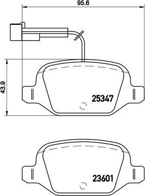 Brembo P 23 146 - Bremsbelagsatz, Scheibenbremse alexcarstop-ersatzteile.com