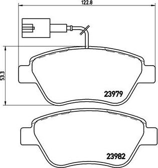 Brembo P 23 140 - Bremsbelagsatz, Scheibenbremse alexcarstop-ersatzteile.com