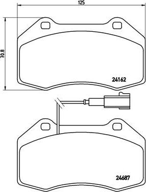 Brembo P 23 117 - Bremsbelagsatz, Scheibenbremse alexcarstop-ersatzteile.com