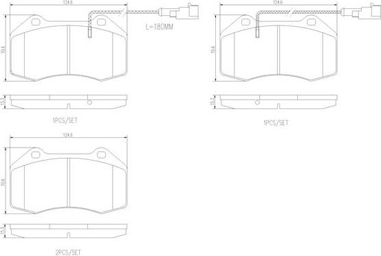 Brembo P23139N - Bremsbelagsatz, Scheibenbremse alexcarstop-ersatzteile.com