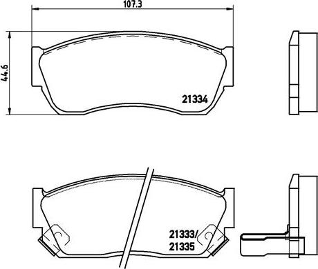 Brembo P 79 005 - Bremsbelagsatz, Scheibenbremse alexcarstop-ersatzteile.com