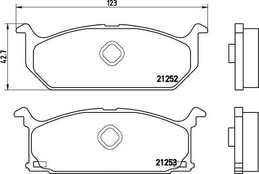 Brembo P 79 003 - Bremsbelagsatz, Scheibenbremse alexcarstop-ersatzteile.com