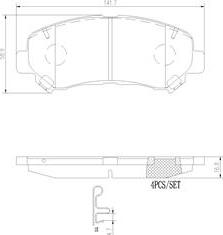 Brembo P79028N - Bremsbelagsatz, Scheibenbremse alexcarstop-ersatzteile.com