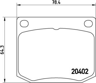 Brembo P 71 002 - Bremsbelagsatz, Scheibenbremse alexcarstop-ersatzteile.com