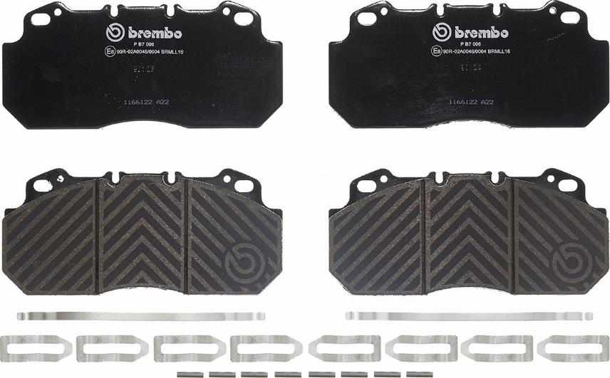 Brembo P B7 006 - Bremsbelagsatz, Scheibenbremse alexcarstop-ersatzteile.com