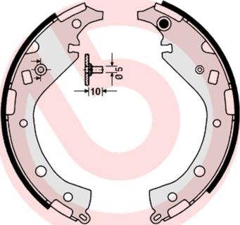 Brembo S 83 549 - Bremsbackensatz alexcarstop-ersatzteile.com