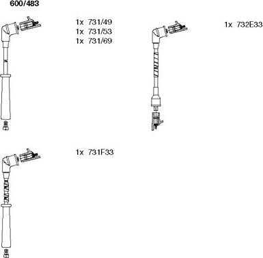 Bremi 600/483 - Zündleitungssatz alexcarstop-ersatzteile.com