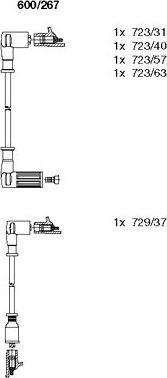 Bremi 600/267 - Zündleitungssatz alexcarstop-ersatzteile.com