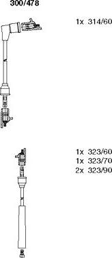 Bremi 300/478 - Zündleitungssatz alexcarstop-ersatzteile.com