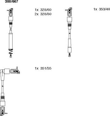 Bremi 300/667 - Zündleitungssatz alexcarstop-ersatzteile.com