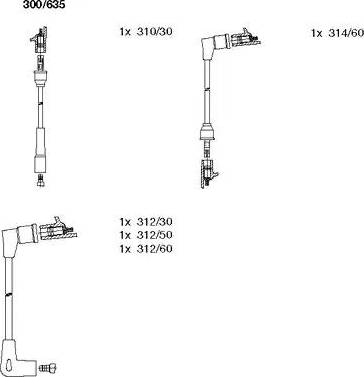 Bremi 300/635 - Zündleitungssatz alexcarstop-ersatzteile.com