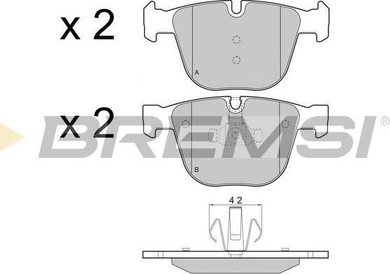 Bremsi BP3448 - Bremsbelagsatz, Scheibenbremse alexcarstop-ersatzteile.com