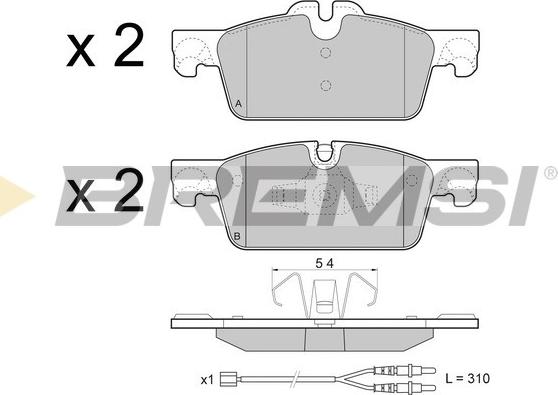 Bremsi BP3464 - Bremsbelagsatz, Scheibenbremse alexcarstop-ersatzteile.com