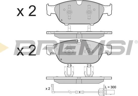 Bremsi BP3476 - Bremsbelagsatz, Scheibenbremse alexcarstop-ersatzteile.com