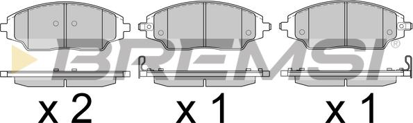 Bremsi BP3599 - Bremsbelagsatz, Scheibenbremse alexcarstop-ersatzteile.com