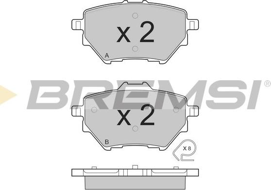 Bremsi BP3561 - Bremsbelagsatz, Scheibenbremse alexcarstop-ersatzteile.com