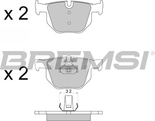 Bremsi BP3509 - Bremsbelagsatz, Scheibenbremse alexcarstop-ersatzteile.com