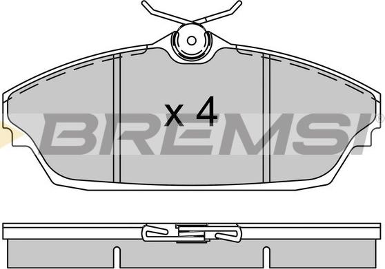 Bremsi BP3505 - Bremsbelagsatz, Scheibenbremse alexcarstop-ersatzteile.com