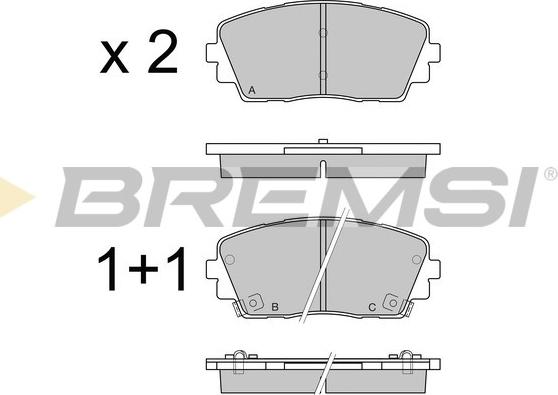 Bremsi BP3532 - Bremsbelagsatz, Scheibenbremse alexcarstop-ersatzteile.com