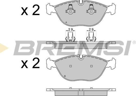 Bremsi BP3571 - Bremsbelagsatz, Scheibenbremse alexcarstop-ersatzteile.com