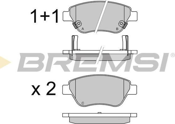 Bremsi BP3577 - Bremsbelagsatz, Scheibenbremse alexcarstop-ersatzteile.com