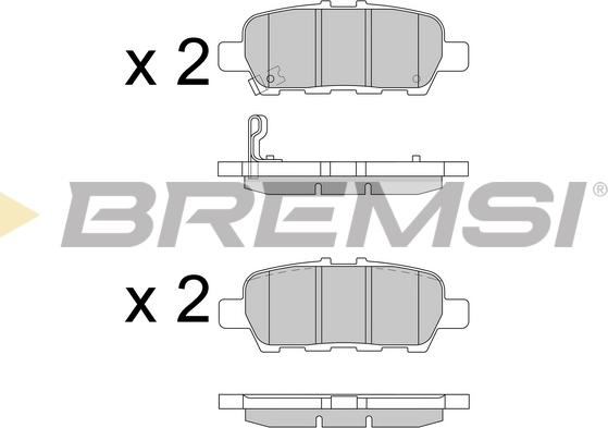 Bremsi BP3608 - Bremsbelagsatz, Scheibenbremse alexcarstop-ersatzteile.com