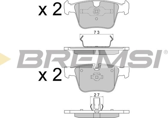 Bremsi BP3610 - Bremsbelagsatz, Scheibenbremse alexcarstop-ersatzteile.com