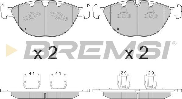 Bremsi BP3095 - Bremsbelagsatz, Scheibenbremse alexcarstop-ersatzteile.com