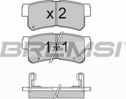 Bremsi BP3043 - Bremsbelagsatz, Scheibenbremse alexcarstop-ersatzteile.com