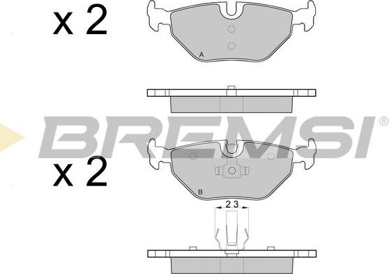 Bremsi BP3051 - Bremsbelagsatz, Scheibenbremse alexcarstop-ersatzteile.com