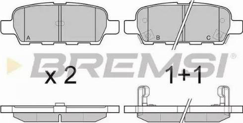 Bremsi BP3067 - Bremsbelagsatz, Scheibenbremse alexcarstop-ersatzteile.com