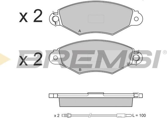 Bremsi BP3019 - Bremsbelagsatz, Scheibenbremse alexcarstop-ersatzteile.com