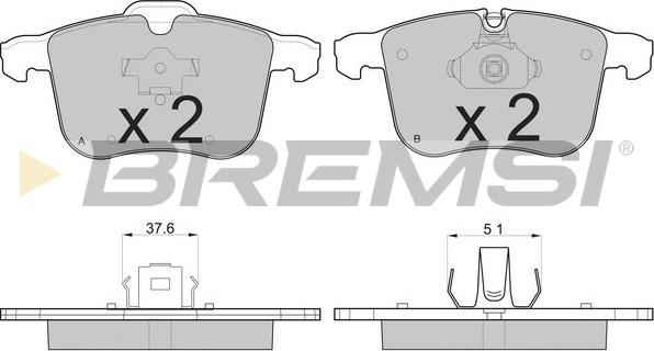 Bremsi BP3109 - Bremsbelagsatz, Scheibenbremse alexcarstop-ersatzteile.com