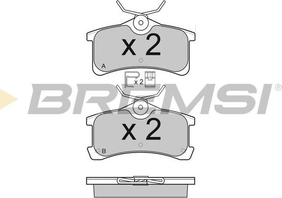 Bremsi BP3107 - Bremsbelagsatz, Scheibenbremse alexcarstop-ersatzteile.com