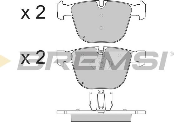 Bremsi BP3115 - Bremsbelagsatz, Scheibenbremse alexcarstop-ersatzteile.com