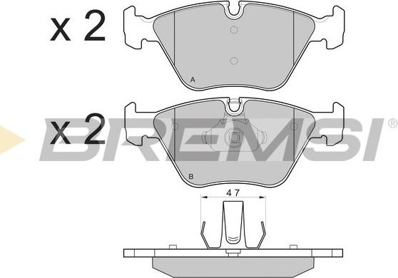 Bremsi BP3135 - Bremsbelagsatz, Scheibenbremse alexcarstop-ersatzteile.com