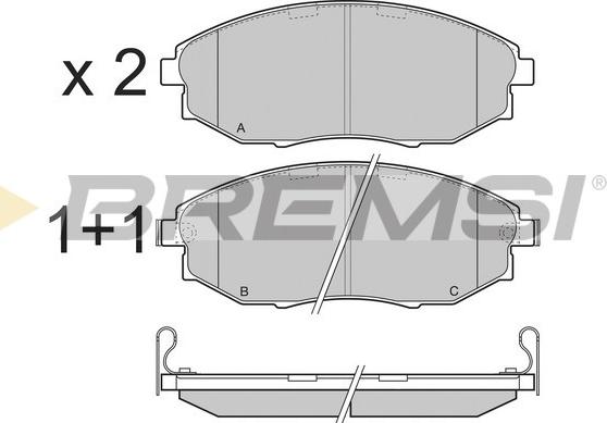 Bremsi BP3399 - Bremsbelagsatz, Scheibenbremse alexcarstop-ersatzteile.com