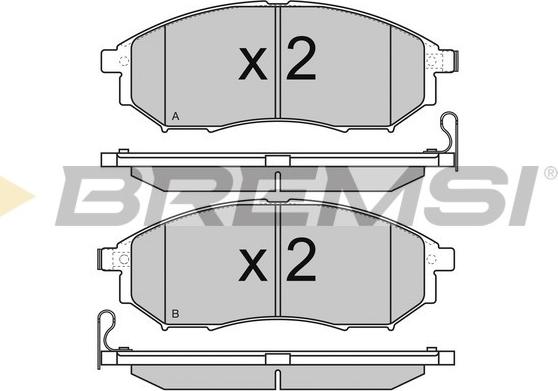 Bremsi BP3350 - Bremsbelagsatz, Scheibenbremse alexcarstop-ersatzteile.com