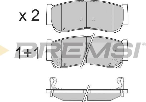 Bremsi BP3314 - Bremsbelagsatz, Scheibenbremse alexcarstop-ersatzteile.com