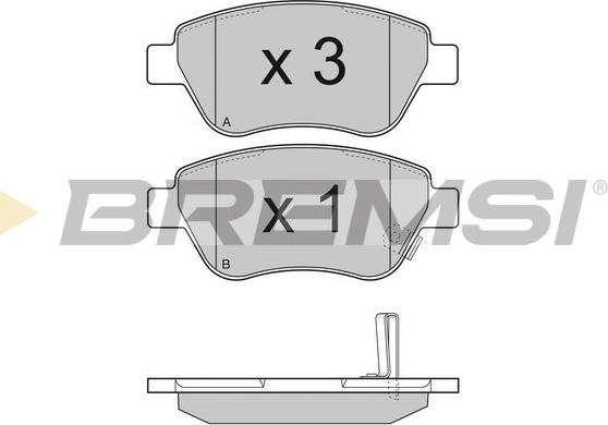 Bremsi BP3294 - Bremsbelagsatz, Scheibenbremse alexcarstop-ersatzteile.com