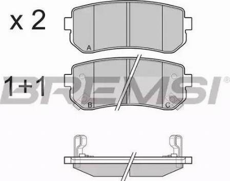 Bremsi BP3241 - Bremsbelagsatz, Scheibenbremse alexcarstop-ersatzteile.com