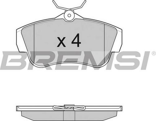 Bremsi BP3284TR - Bremsbelagsatz, Scheibenbremse alexcarstop-ersatzteile.com