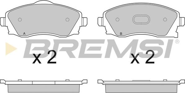 Bremsi BP2915 - Bremsbelagsatz, Scheibenbremse alexcarstop-ersatzteile.com